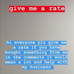 pls rate me in the comments